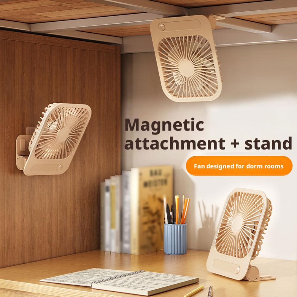 Desk Setup At Home - พัดลมระบายความร้อนแบบแม่เหล็กบางเฉียบ พัดลมตั้งโต๊ะ พัดลมแขวนผนังแบบชาร์จ USB พัดลมตั้งโต๊ะสำหรับนักเรียน พัดลมตั้งโต๊ะสำหรับสำนักงาน