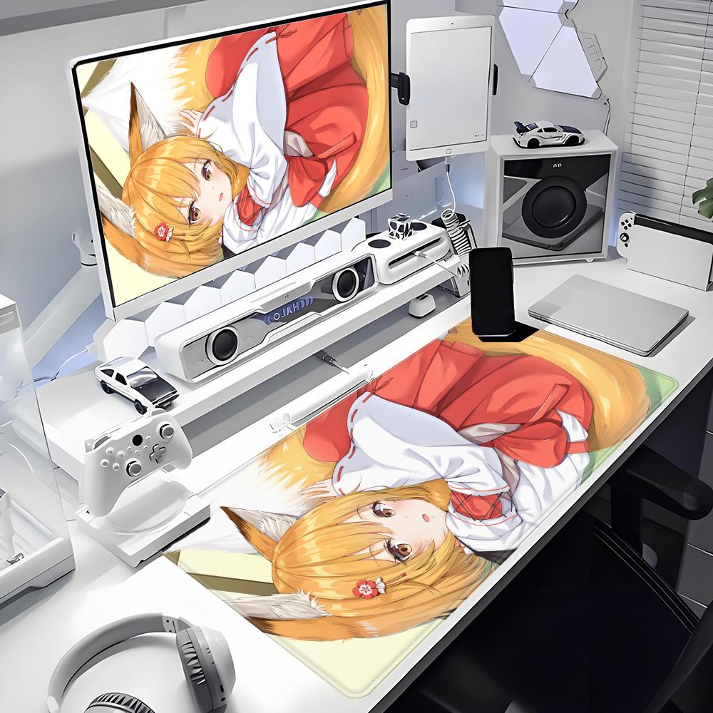 Desk Setup Help - แผ่นรองเมาส์ The Helpful Fox Senko-san สำหรับเกมเมอร์