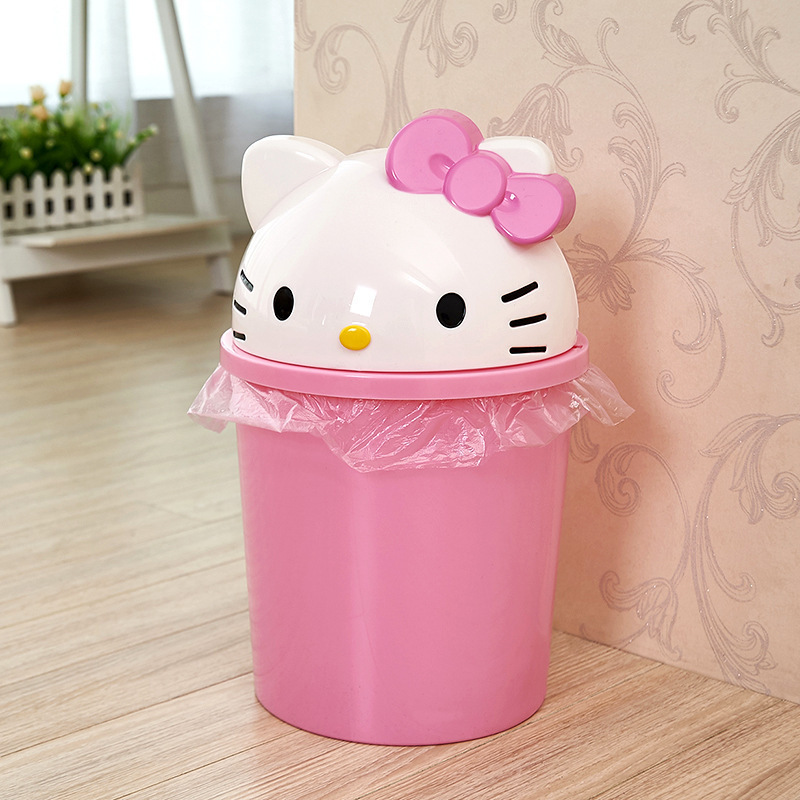 ถังขยะขนาดเล็ก Hello Kitty สำห - Desk Setup At Home บทวิจารณ์และราคา