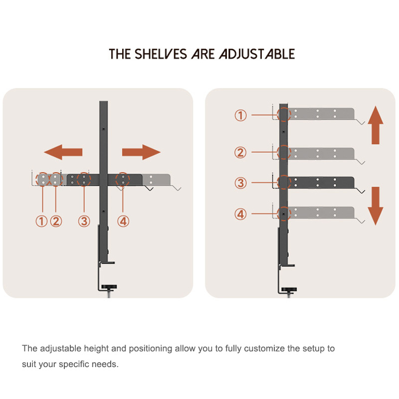ชั้นวางของแบบหนีบขอบโต๊ะ 2 ชั้ - Desk Setup Study บทวิจารณ์และราคา