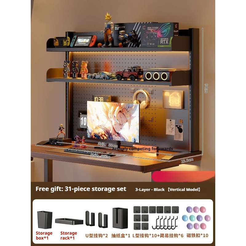 ชั้นวางของแบบหนีบติดโต๊ะพร้อมแ - Desk Setup At Home บทวิจารณ์และราคา