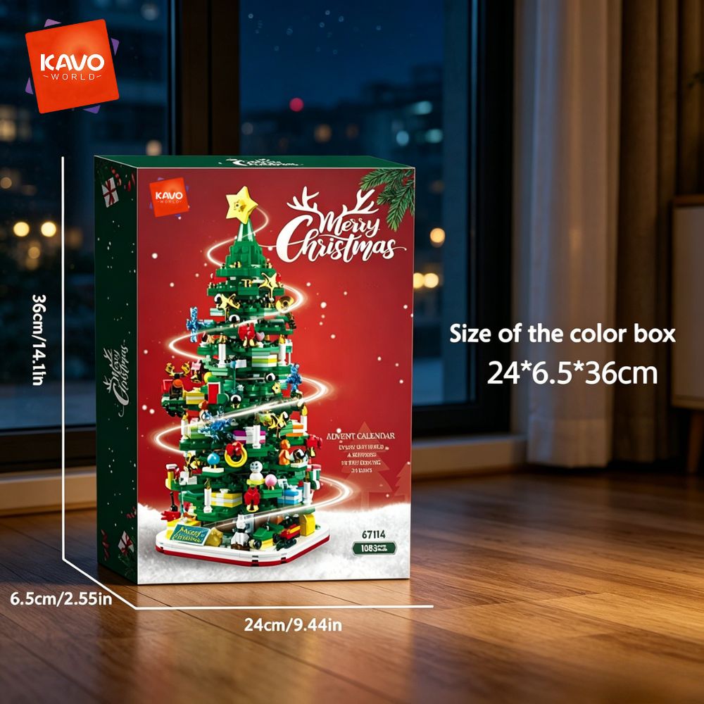 KAVOWORLD ชุดตัวต่อต้นคริสต์มา - Desk Setup Gift Ideas บทวิจารณ์และราคา