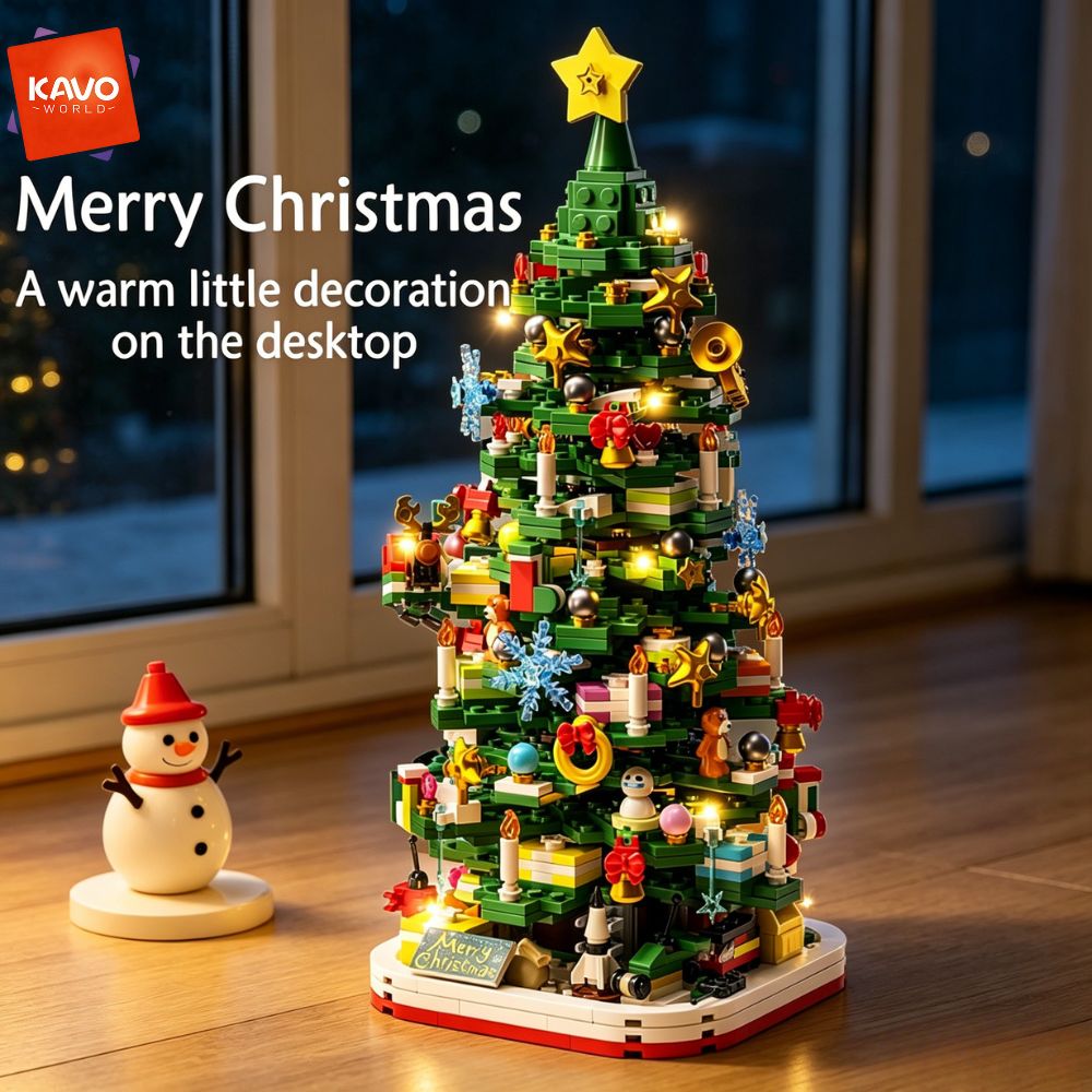 KAVOWORLD ชุดตัวต่อต้นคริสต์มา - Desk Setup Gift Ideas บทวิจารณ์และราคา